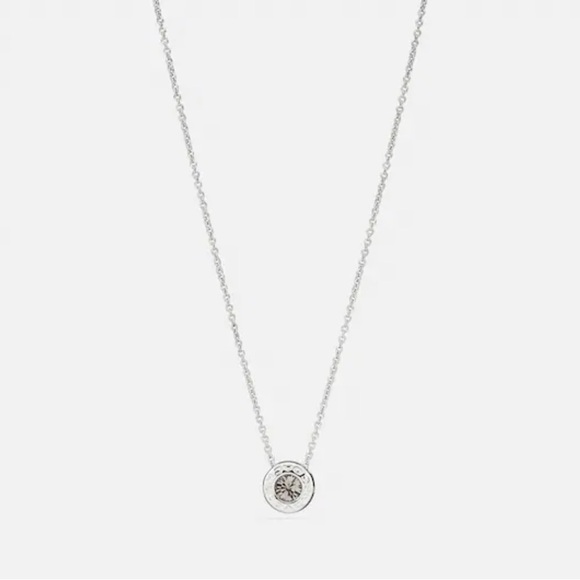 Coach open stone silver necklace - Picture 1 of 3